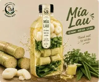 Hình ảnh MÍA LAU đặc biệt vs THẢO MỘC -SÂM MÁT - chai  lạnh 330 ml ko đá