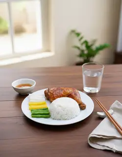 Hình ảnh Cơm đùi gà nướng