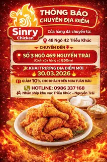 Hình ảnh Chuyển Địa Chỉ Kinh doanh số 3 ngõ 469 Nguyễn Trãi ( 30/3/2026)