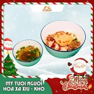 Hình ảnh Mì tươi người Hoa xá xíu