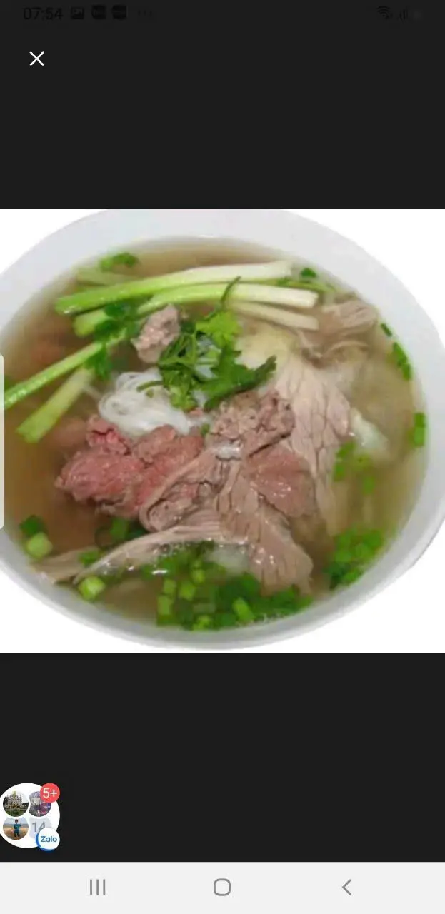Hình ảnh phở tái nạm