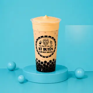 Hình ảnh TRÀ SỮA TRÂN CHÂU ĐEN KEM TRỨNG PHÔ MAI