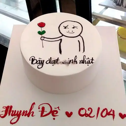 Hình ảnh Bánh Kem Bày Đặt Sinh Nhật 15cm