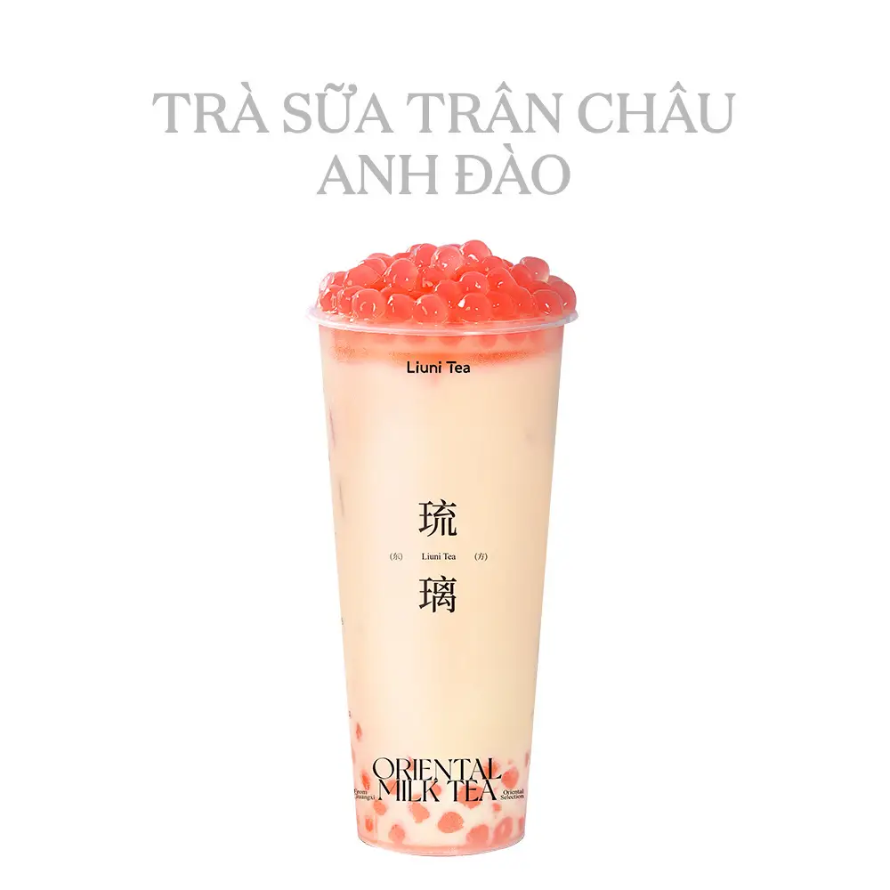 Hình ảnh Trà sữa trân châu anh đào 