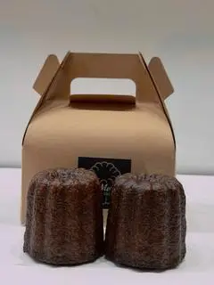 Hình ảnh 1 hộp 2 bánh Canelé Nguyên Bản