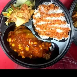 Hình ảnh Combo 1 cơm dùi gà sốt Hàn Quốc và 1 trà quất