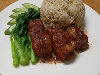 Hình ảnh Cơm rang sườn xá xíu