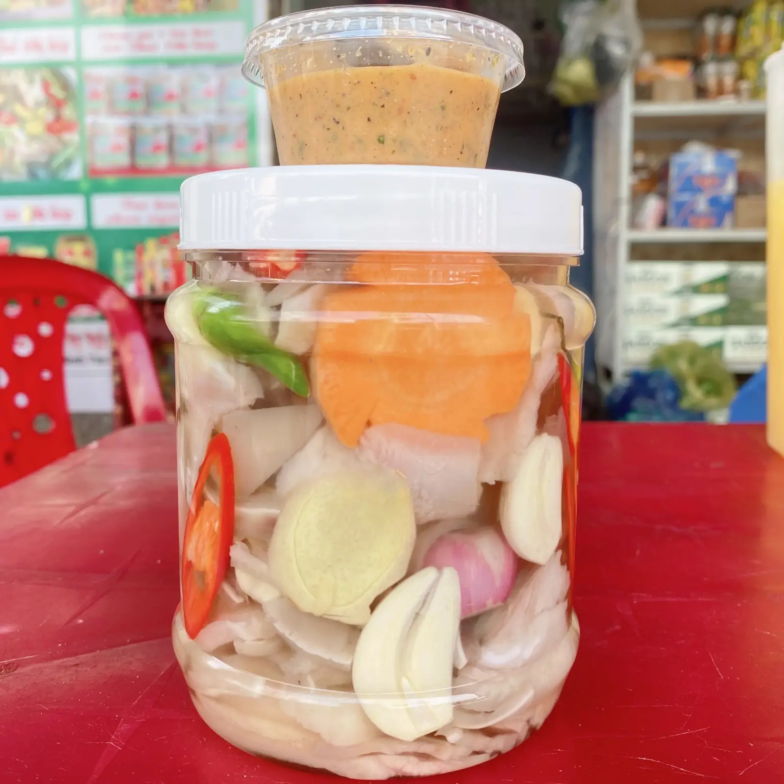 Hình ảnh  tai heo ngâm chua ngọt (90%) 