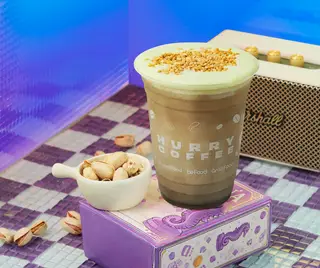 Hình ảnh Houjicha Sữa Tươi Hạt Dẻ "Cười" 
