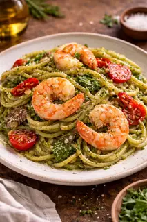 Hình ảnh Mì Ý Pesto tomyum chua cay