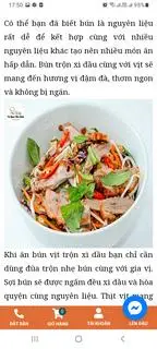 Hình ảnh bún trộn