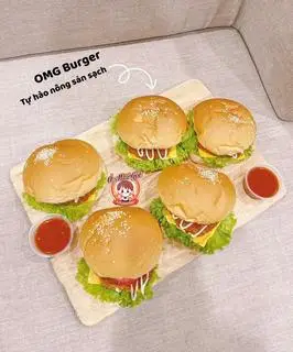 Hình ảnh Bánh mì buger nem chua rán, tặng 1 coca