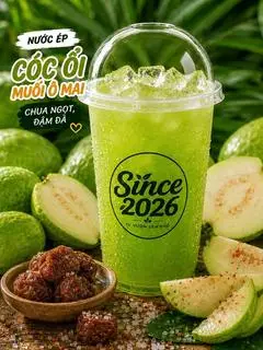 Hình ảnh Nước ép Cóc ổi muối ô mai - Từ vườn lên phố ( chua dịu, thanh mát )