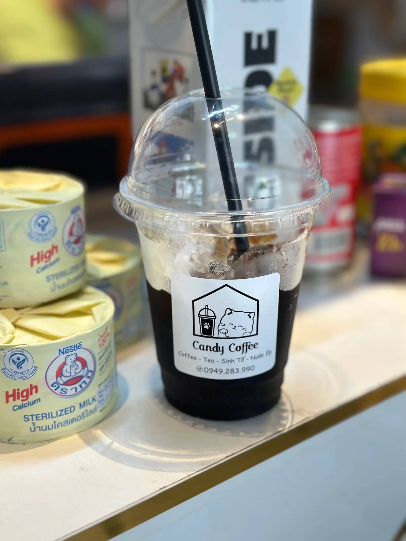 Hình ảnh Cà phê đen đá pha phin