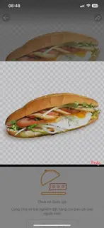 Hình ảnh Bánh mì pate - chả - trứng