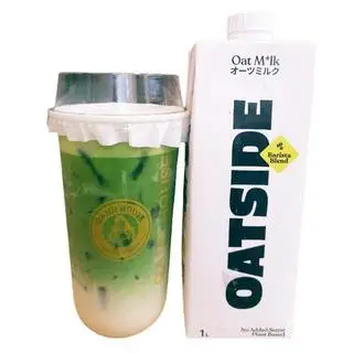 Hình ảnh Matcha Latte Oatsize trắng size L