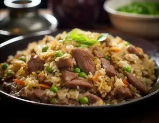 Hình ảnh Cơm chiên - bò xào