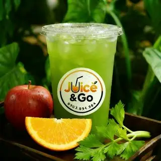 Hình ảnh Cần tây - táo - cam - hạt chia
