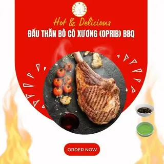 Hình ảnh Đầu thăn bò có xương (oprib) BBQ - Beef oprib BBQ