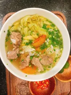 Hình ảnh Bún sườn dọc mùng
