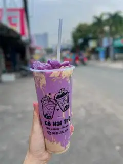 Hình ảnh Trà sữa sốt khoai môn