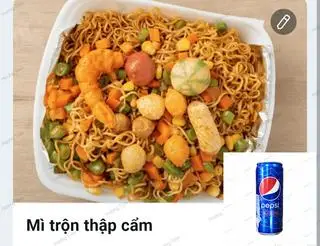 Hình ảnh Combo Mì Trộn Thập Cẩm + Pepsi