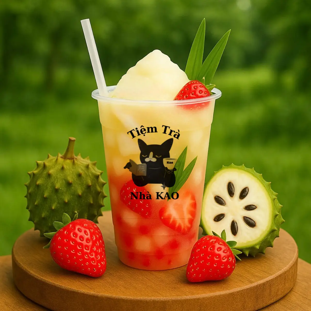 Hình ảnh Trà Mãng Cầu Dâu Tây
