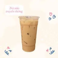 Hình ảnh Trà Sữa Truyền Thống + Thạch Cá Heo
