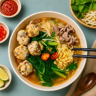Hình ảnh Mì trộn mọc
