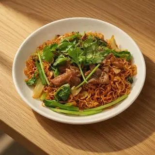 Hình ảnh Mì xào bò trứng + 01 Pepsi (Hoặc nước khác)