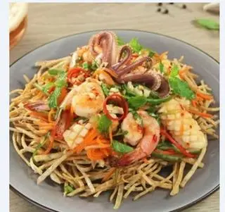 Hình ảnh Gỏi tôm khoai môn