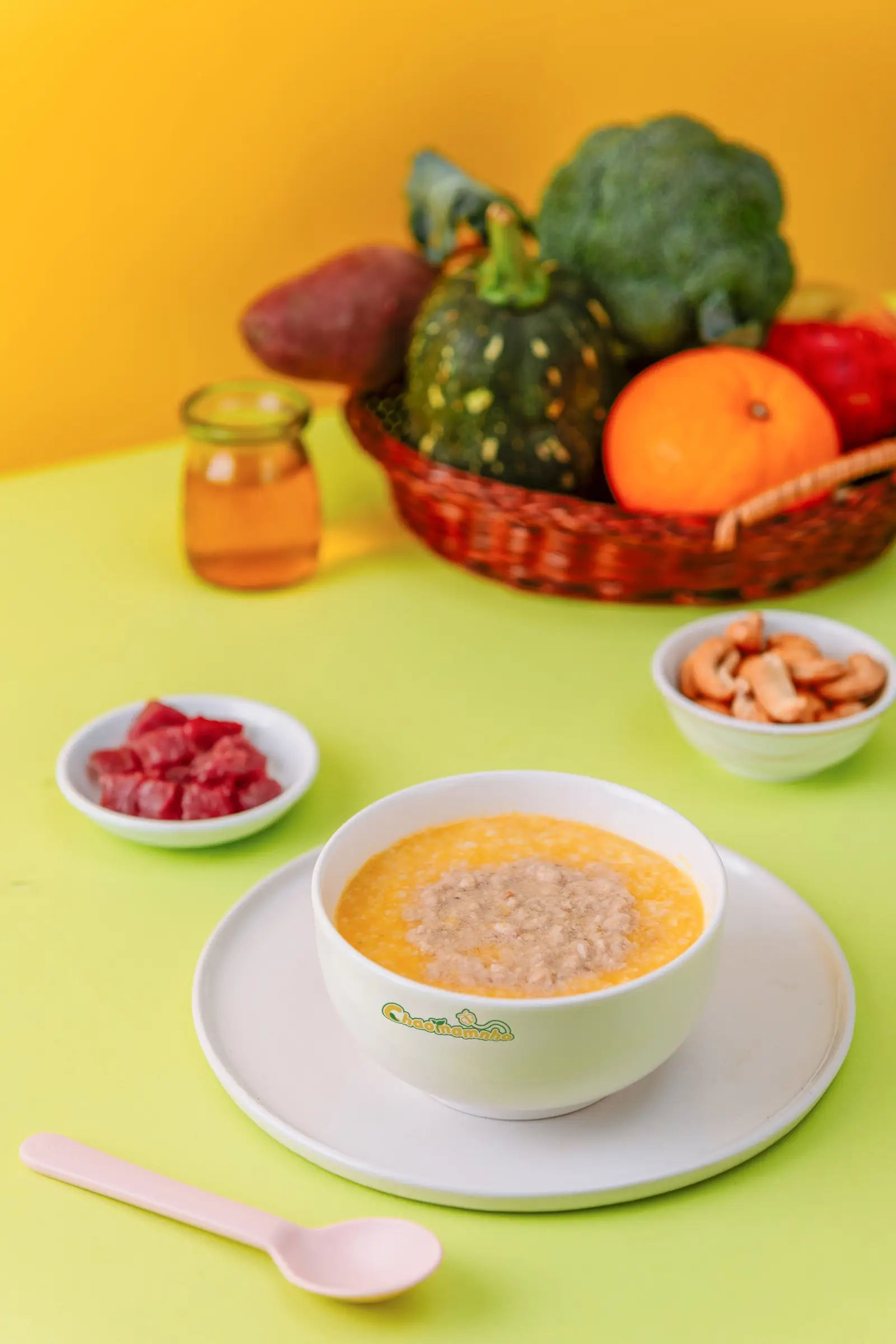 Hình ảnh Cháo Thỏ hầm hạt óc chó