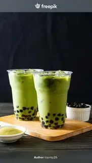 Hình ảnh Trà sữa Thái xanh fulltopping