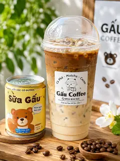 Hình ảnh caffe sữa gấu 