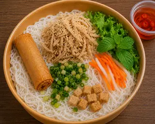 Hình ảnh BÚN CHẢ GIÒ + BÌ + TÓP MỠ 