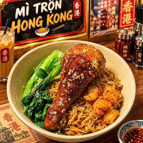 Hình ảnh Mì Trộn Gà Nướng