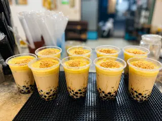 Hình ảnh Trà sữa kem dừa nướng
