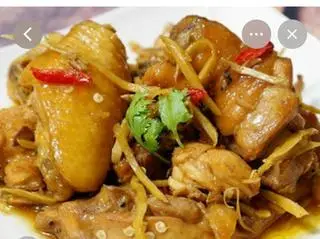 Hình ảnh gà kho gừng
