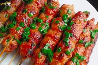Hình ảnh nem nướng hồ lô 