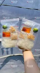 Hình ảnh bánh tráng dẻo hành phi ( không tóp mỡ )