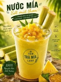 Hình ảnh Nước mía mix sốt thơm