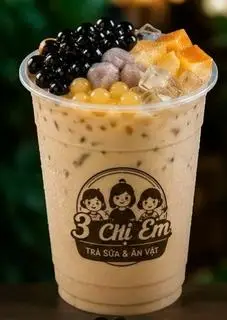 Hình ảnh Trà sữa truyền thống full topping 