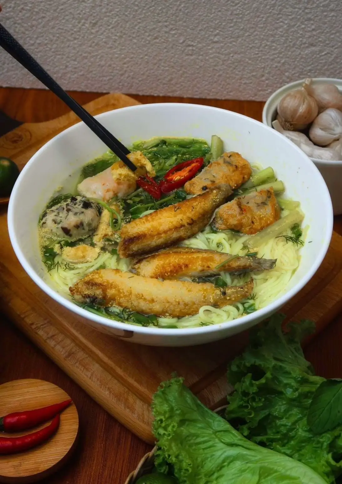 Hình ảnh BÚN/ BÁNH ĐA cá rô đồng ĐẶC BIỆT ( SPECIAL BOWL)