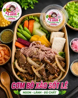 Hình ảnh Cơm Bò Xào Sốt Lê