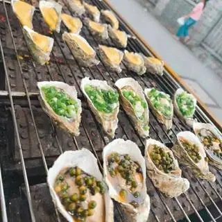 Hình ảnh hàu sữa nướng tiêu xanh 10c 