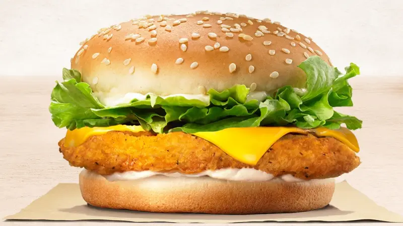 Hình ảnh Hamburger Tôm, phô Mai 