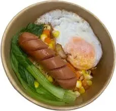 Hình ảnh mì trộn trứng xúc xích