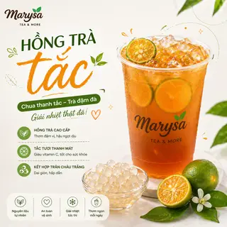Hình ảnh Hồng trà tắc - ly 700ml