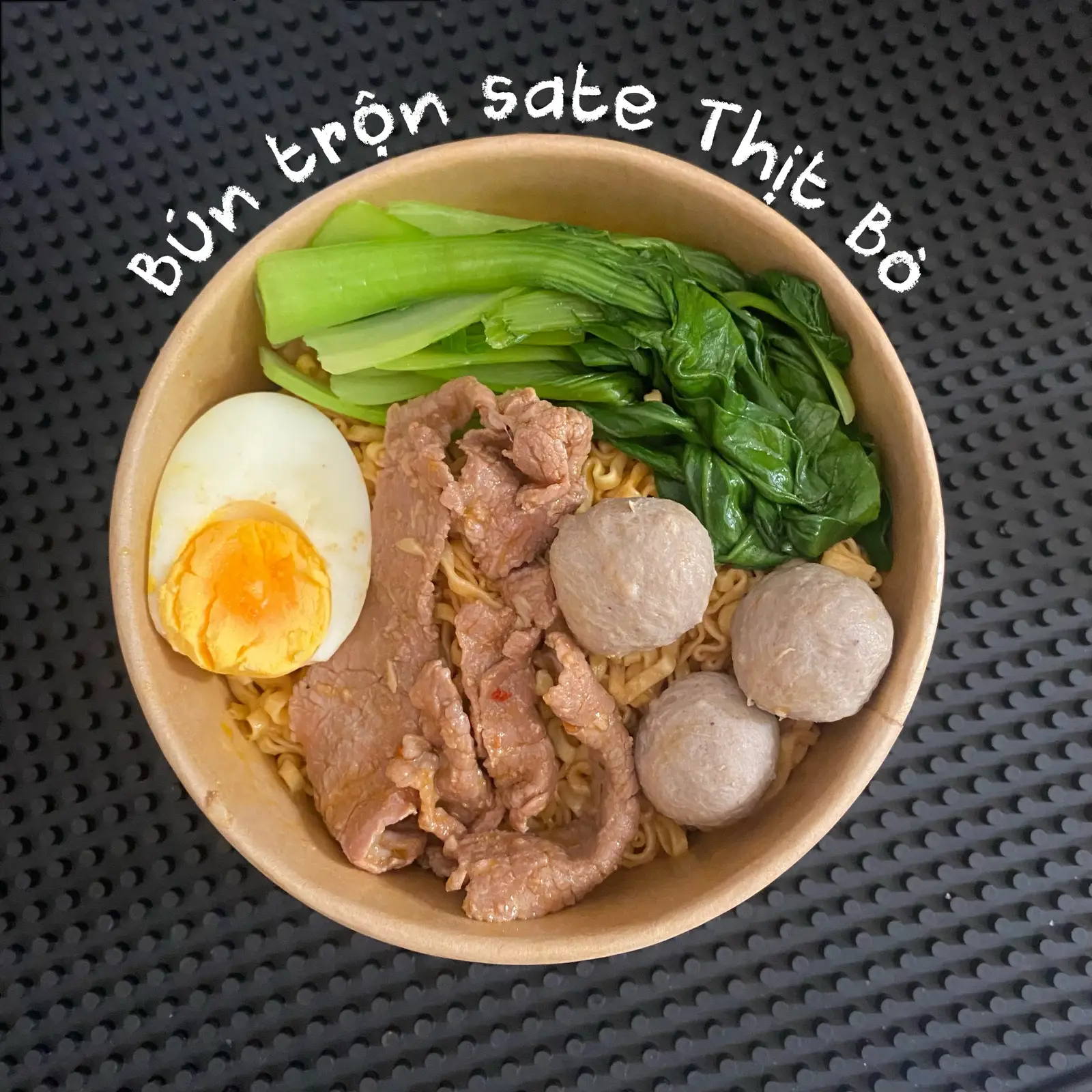 Hình ảnh Mì Trộn sate Thịt Bò