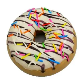 Hình ảnh Donut Sốt Việt Quất Cốm Màu